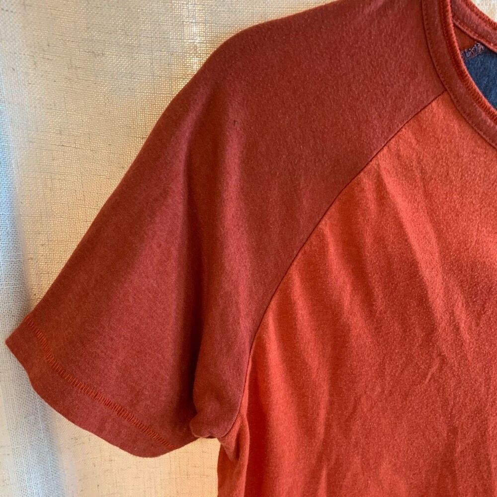 Lucky Brand Youth Boys Size XL Orange Button Down Short Sleeve T-Shirt - Picture 10 of 10